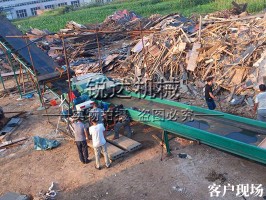 浙江省绍兴市模板粉碎机生产现场